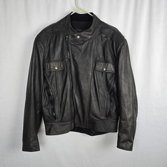 Harley-Davidson Other - Harley Davidson Leather Motorcycle Jacket Men's M Black Biker Bomber USA